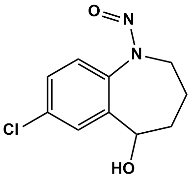 (R)-7-chloro-1-nitroso-2,3,4,5-tetrahydro-1H-benzo[b]azepin-5-ol